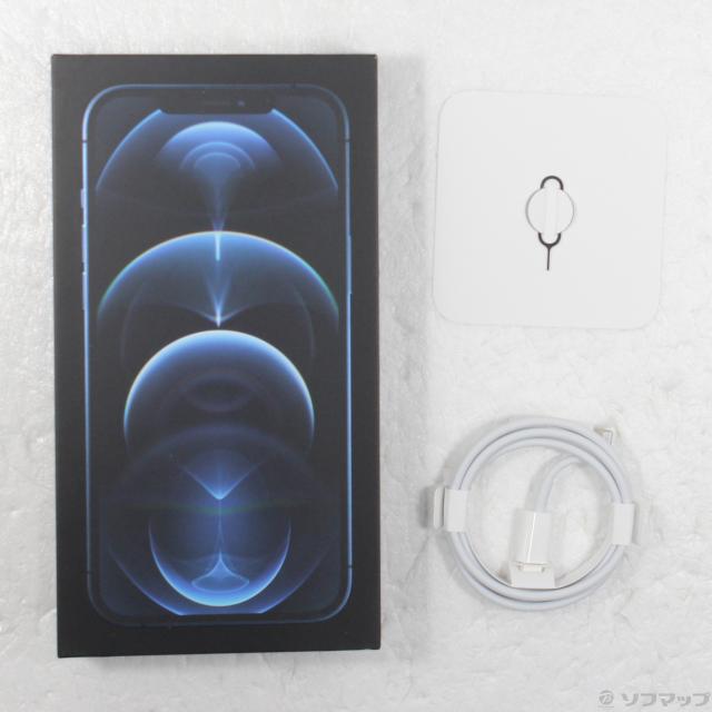 (中古)Apple iPhone12 Pro Max 256GB パシフィックブルー MGD23J/A SIMフリー(348-ud)