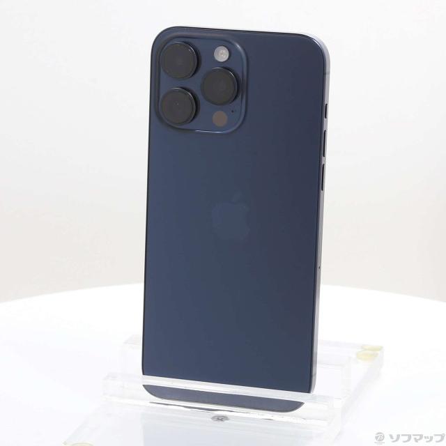 (中古)Apple iPhone15 Pro Max 256GB ブルーチタニウム MU6T3J/A SIMフリー(276-ud)