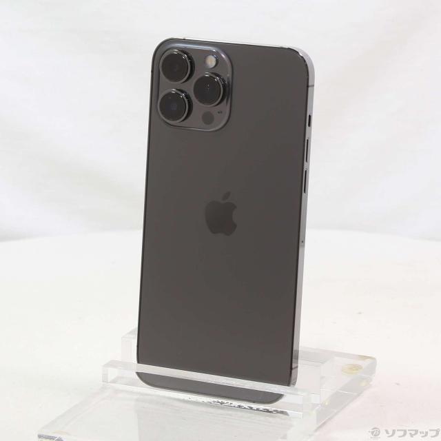 (中古)Apple iPhone13 Pro Max 128GB グラファイト MLJ43J/A SIMフリー(368-ud)