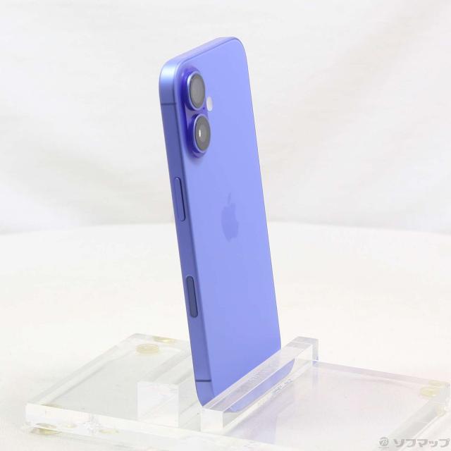 (中古)Apple iPhone16 128GB ウルトラマリン MYDU3J/A SIMフリー(196-ud) 携帯電話本体