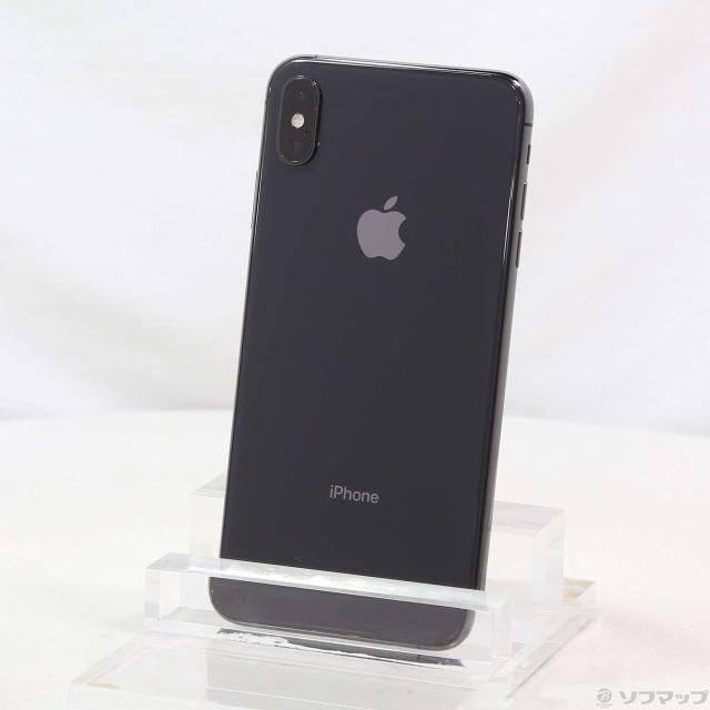 (中古)Apple iPhoneXS Max 64GB スペースグレイ MT6Q2J/A SIMフリー(269-ud)