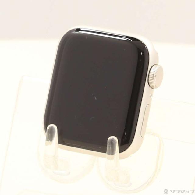 (中古)Apple (展示品) Apple Watch SE 第2世代 GPS 40mm スターライトアルミニウムケース バンド無し DEMO品(377-ud)
