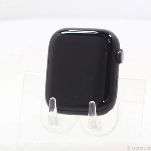 (中古)Apple Apple Watch Series 9 GPS + Cellular 45mm ミッドナイトアルミニウムケース バンド無し(198-ud)