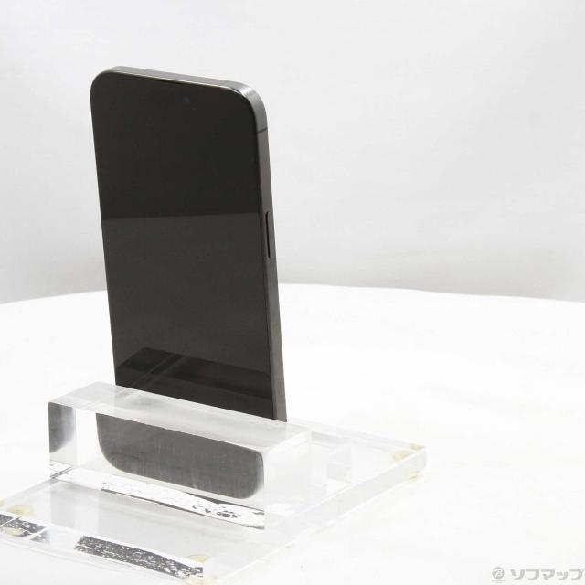 (中古)Apple iPhone15 Pro Max 256GB ブラックチタニウム MU6P3J/A SIMフリー(348-ud)