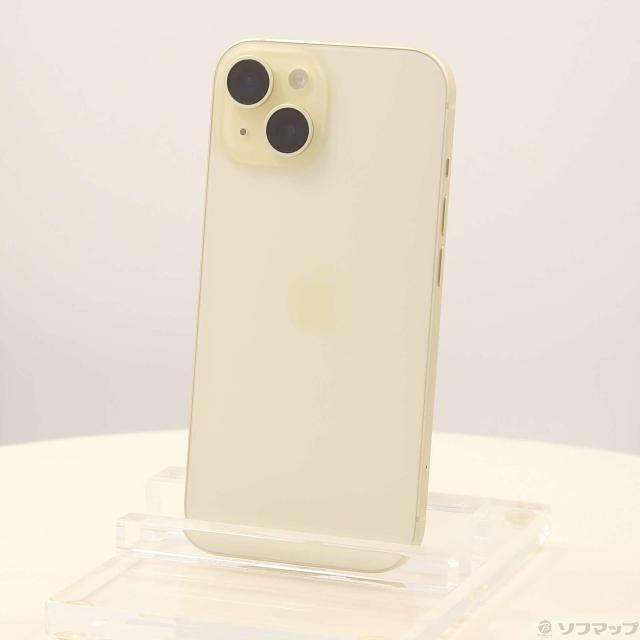 中古品〕 iPhone15 256GB イエロー MTMQ3J／A SIMフリー【377】