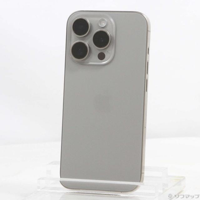 (中古)Apple iPhone15 Pro 256GB ナチュラルチタニウム MTUF3J/A SIMフリー(344-ud)