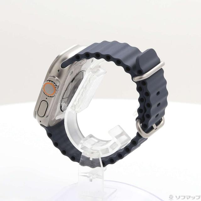 (中古)Apple Apple Watch Ultra GPS + Cellular 49mm チタニウムケース ミッドナイトオーシャンバンド(344-ud)_1