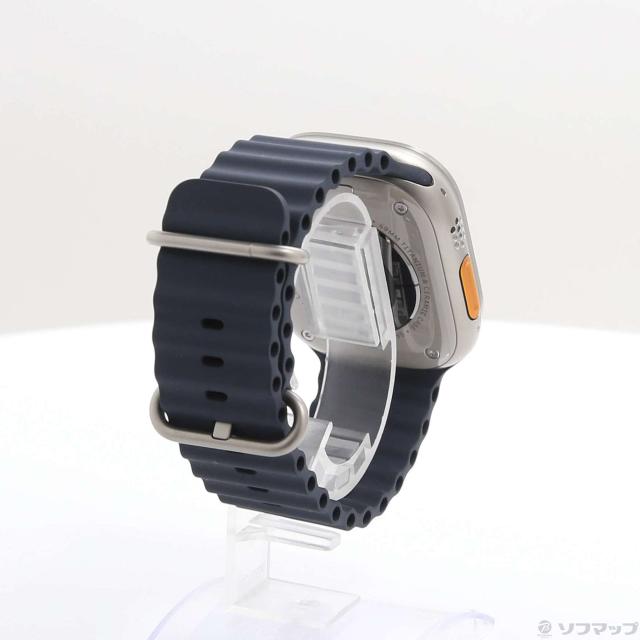 (中古)Apple Apple Watch Ultra GPS + Cellular 49mm チタニウムケース ミッドナイトオーシャンバンド(344-ud)_2