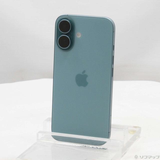 (中古)Apple iPhone16 128GB ティール MYDV3J/A SIMフリー(258-ud)