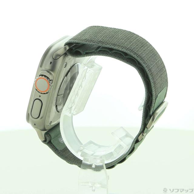 (中古)Apple Apple Watch Ultra GPS + Cellular 49mm チタニウムケース グリーンアルパインループ(344-ud)_1