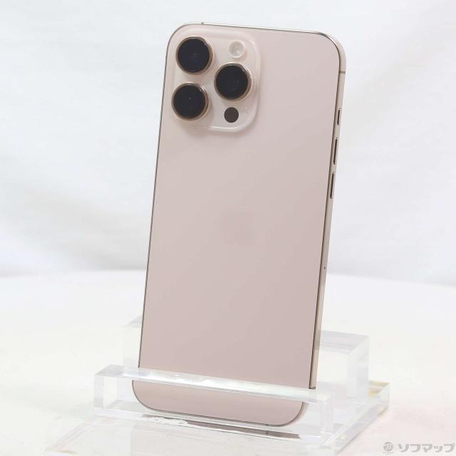 (中古)Apple iPhone16 Pro Max 256GB デザートチタニウム MYWJ3J/A SIMフリー(377-ud)