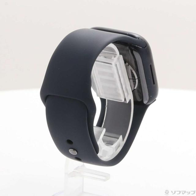 (中古)Apple Apple Watch Series 9 GPS + Cellular 41mm ミッドナイトアルミニウムケース ミッドナイトスポーツバンド(348-ud)_2