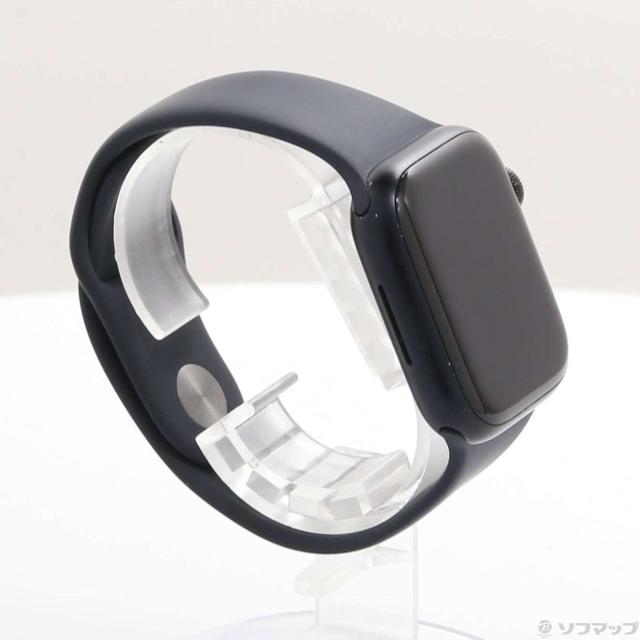 (中古)Apple Apple Watch Series 9 GPS + Cellular 41mm ミッドナイトアルミニウムケース ミッドナイトスポーツバンド(348-ud)_3