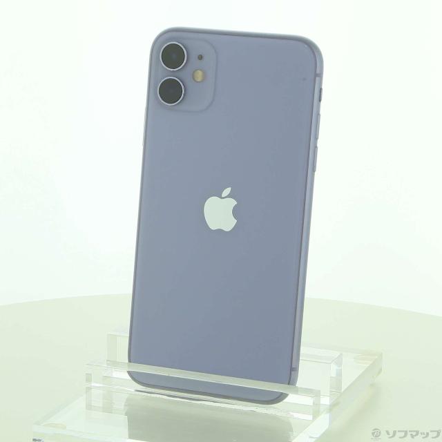 (中古)Apple iPhone11 64GB パープル MWLX2J/A SoftBank(371-ud)