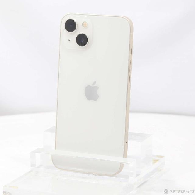 (中古)Apple iPhone13 128GB スターライト MLND3J/A SIMフリー(368-ud)