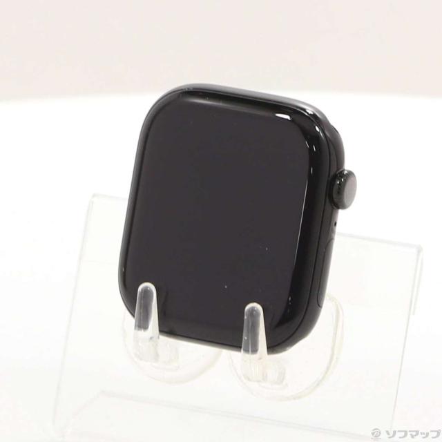 (中古)Apple Apple Watch Series 10 GPS 46mm ジェットブラックアルミニウムケース バンド無し(349-ud)