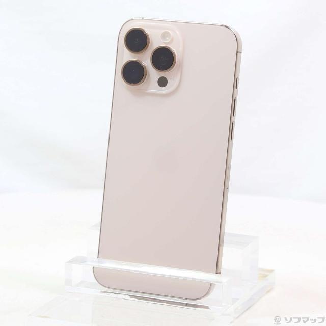 (中古)Apple iPhone16 Pro Max 256GB デザートチタニウム MYWJ3J/A SIMフリー(371-ud)