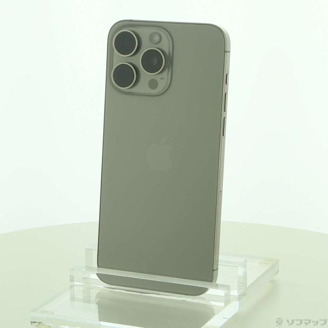 (中古)Apple iPhone15 Pro Max 256GB ナチュラルチタニウム MU6R3J/A SIMフリー(377-ud)