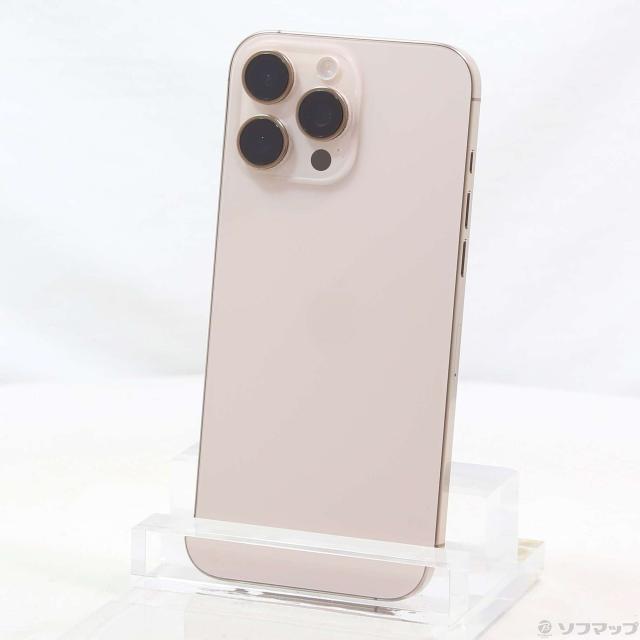 (中古)Apple iPhone16 Pro Max 256GB デザートチタニウム MYWJ3J/A SIMフリー(377-ud)