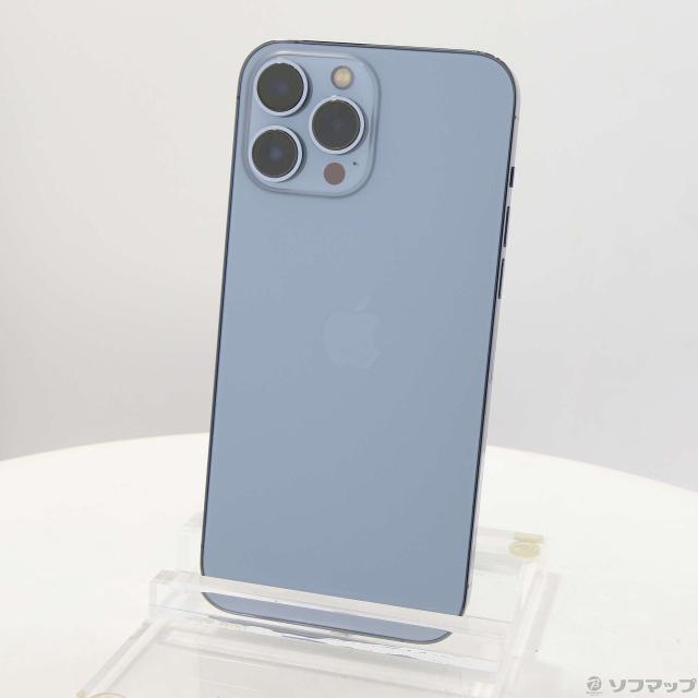 (中古)Apple iPhone13 Pro Max 128GB シエラブルー MLJ73J/A SIMフリー(269-ud)