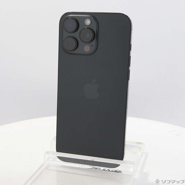 (中古)Apple iPhone16 Pro Max 256GB ブラックチタニウム MYWG3J/A SIMフリー(377-ud)