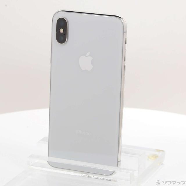 (中古)Apple iPhoneX 64GB シルバー MQAY2J/A SoftBank(276-ud)