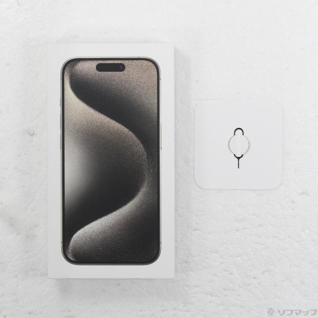 中古)Apple iPhone15 Pro 256GB ナチュラルチタニウム MTUF3J/A SIM
