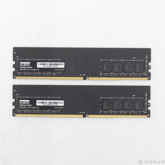 (中古)288P PC4-21300 DDR4-2666 16GB 8GB×2枚組(377-ud)