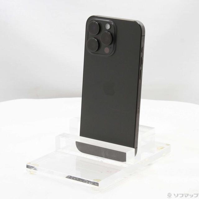 (中古)Apple iPhone15 Pro Max 256GB ブラックチタニウム MU6P3J/A SIMフリー(251-ud)