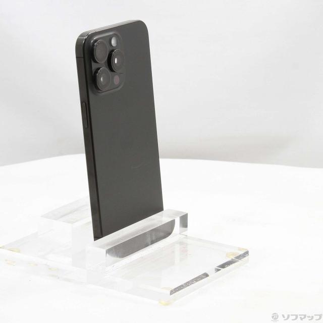 (中古)Apple iPhone15 Pro Max 256GB ブラックチタニウム MU6P3J/A SIMフリー(251-ud)
