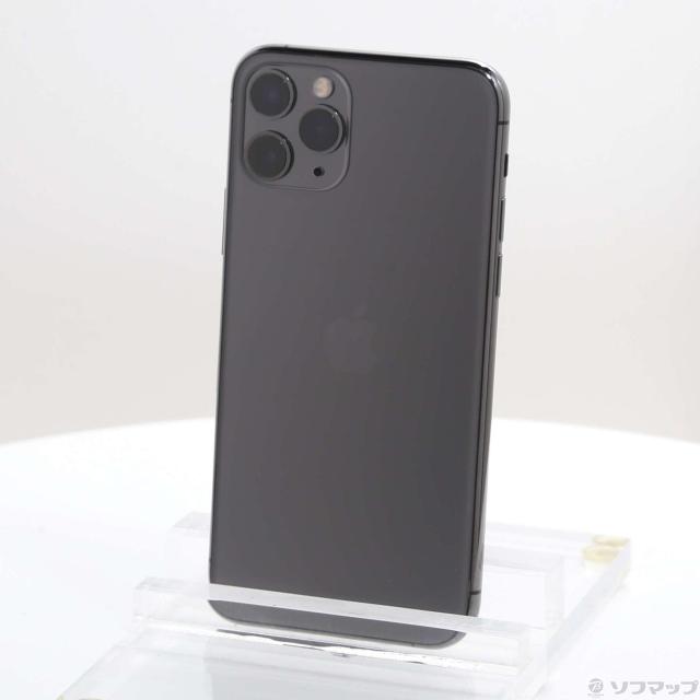 (中古)Apple iPhone11 Pro 512GB スペースグレイ NWCD2J/A SIMフリー(368-ud)