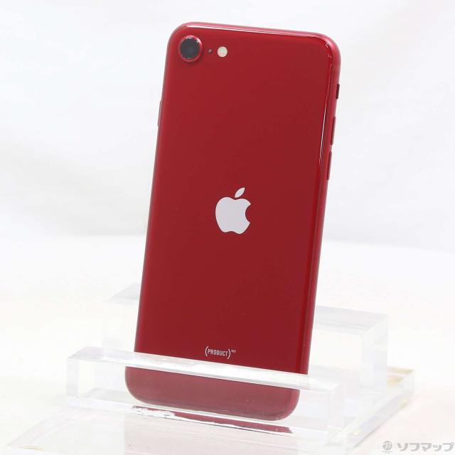 中古)Apple iPhone SE 第3世代 128GB プロダクトレッド MMYH3J/A SIM 