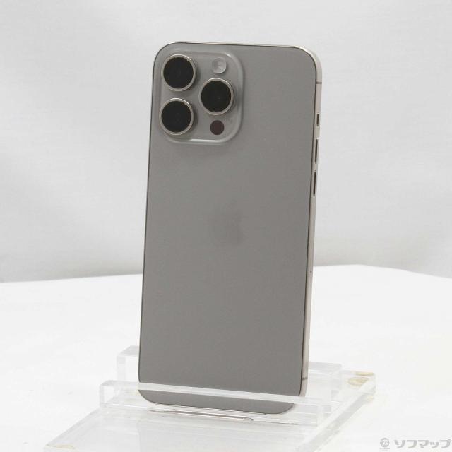 (中古)Apple iPhone15 Pro Max 256GB ナチュラルチタニウム MU6R3J/A SIMフリー(305-ud)