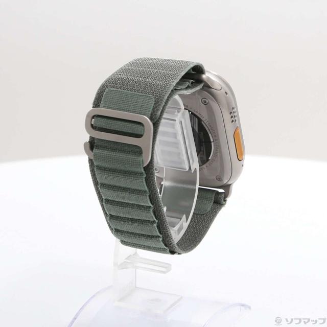 (中古)Apple Apple Watch Ultra GPS + Cellular 49mm チタニウムケース グリーンアルパインループ(377-ud)_2