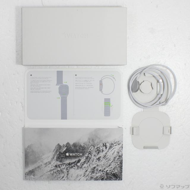 (中古)Apple Apple Watch Ultra GPS + Cellular 49mm チタニウムケース グリーンアルパインループ(377-ud)_4