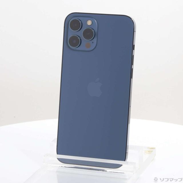 (中古)Apple iPhone12 Pro Max 256GB パシフィックブルー MGD23J/A SIMフリー(276-ud)