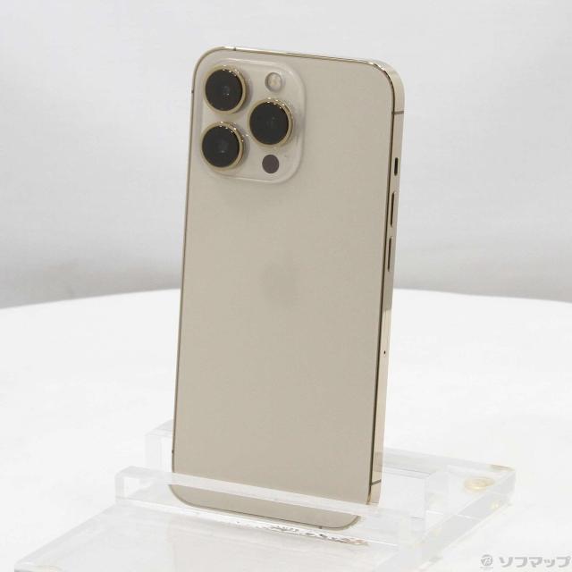 中古)Apple iPhone13 Pro 128GB ゴールド MLUH3J/A SIMフリー(368-ud)