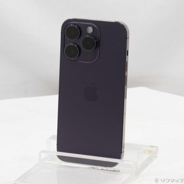 中古)Apple iPhone14 Pro 256GB ディープパープル MQ1E3J/A SIM