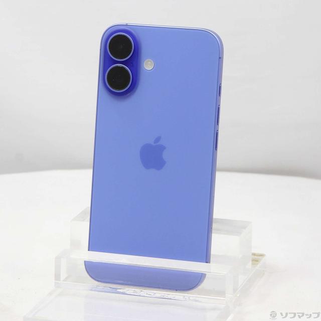 中古)Apple iPhone16 128GB ウルトラマリン 3N394J/A SIMフリー(262-ud)