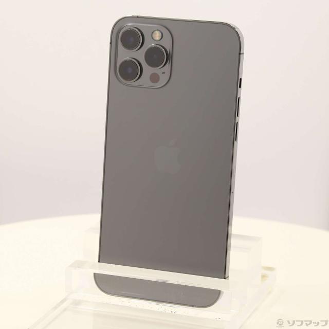 (中古)Apple iPhone12 Pro Max 128GB グラファイト MGCU3J/A SIMフリー(348-ud)