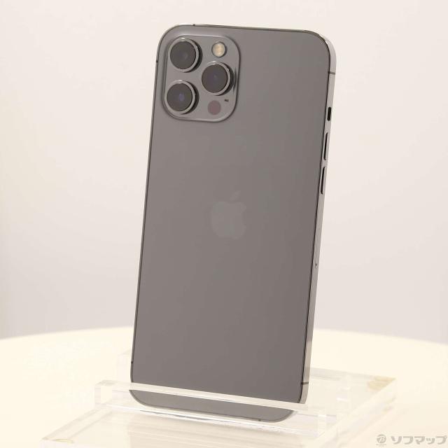 (中古)Apple iPhone12 Pro Max 256GB グラファイト MGCY3J/A SIMフリー(348-ud)