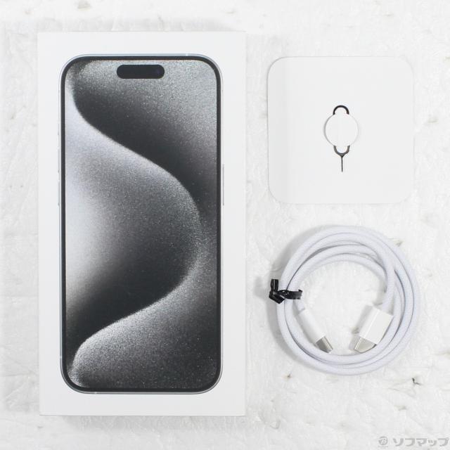 【中古】iPhone15Pro 128GB チタニウム 中古)Apple iPhone15 Pro 128GB ホワイトチタニウム MTU83J/A SIM
