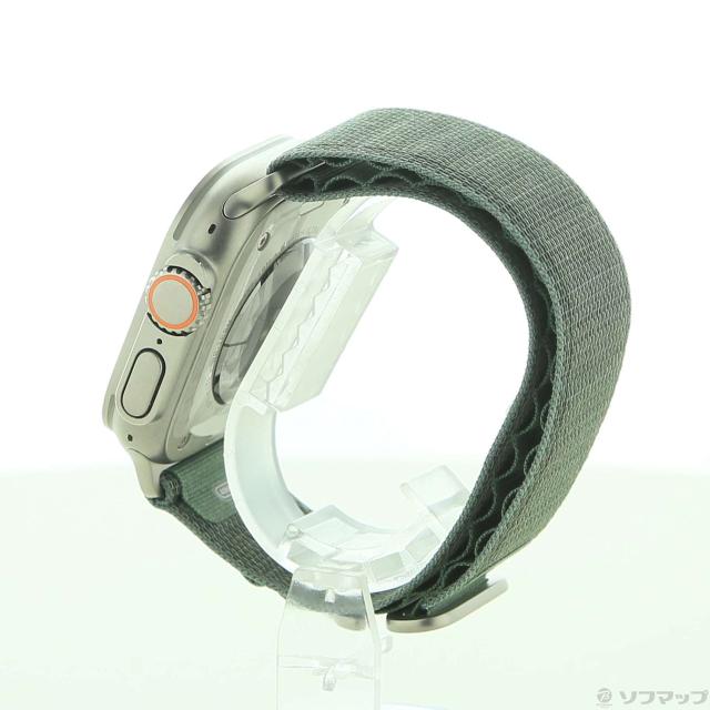 (中古)Apple Apple Watch Ultra GPS + Cellular 49mm チタニウムケース グリーンアルパインループ(352-ud)_1