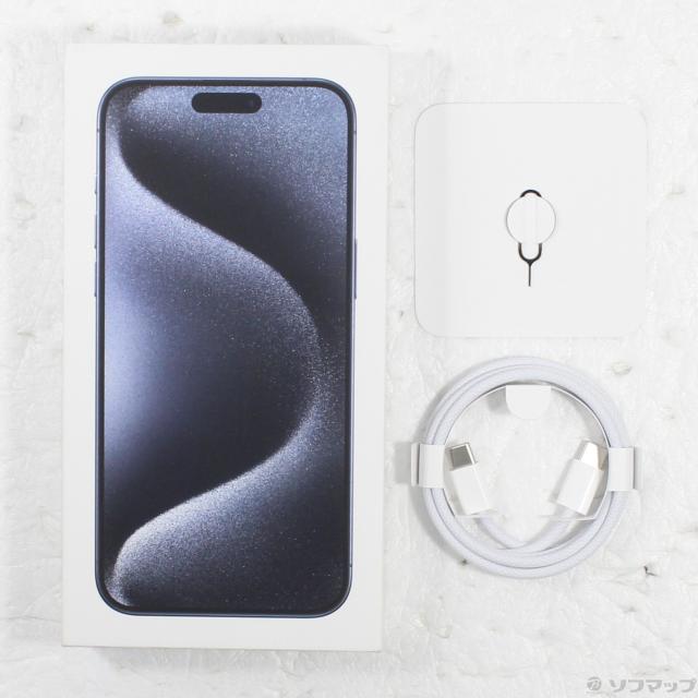 (中古)Apple iPhone15 Pro Max 256GB ブルーチタニウム MU6T3J/A SIMフリー(269-ud)