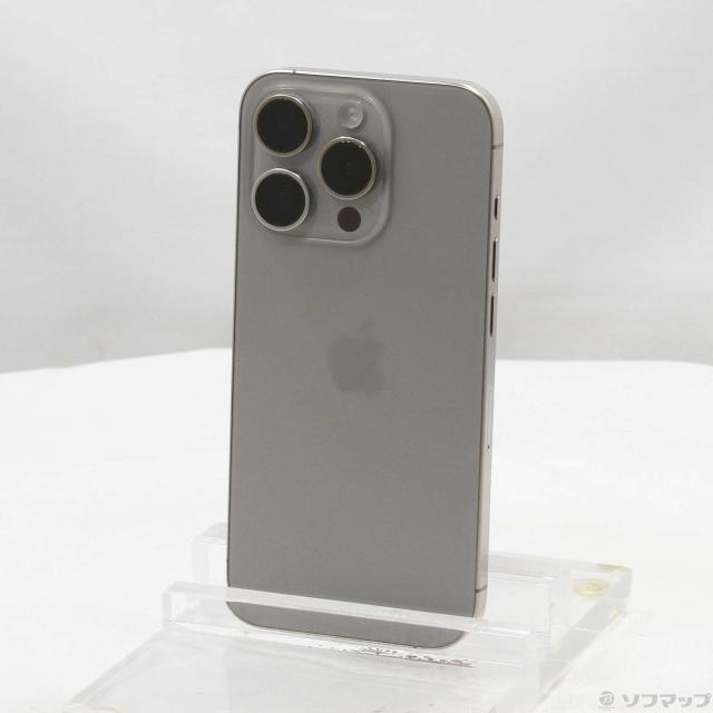 中古)Apple iPhone15 Pro 256GB ナチュラルチタニウム MTUF3J/A SIM