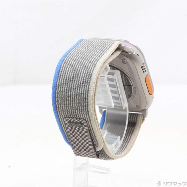 (中古)Apple Apple Watch Ultra GPS + Cellular 49mm チタニウムケース ブルー/グレイトレイルループ(349-ud)_2