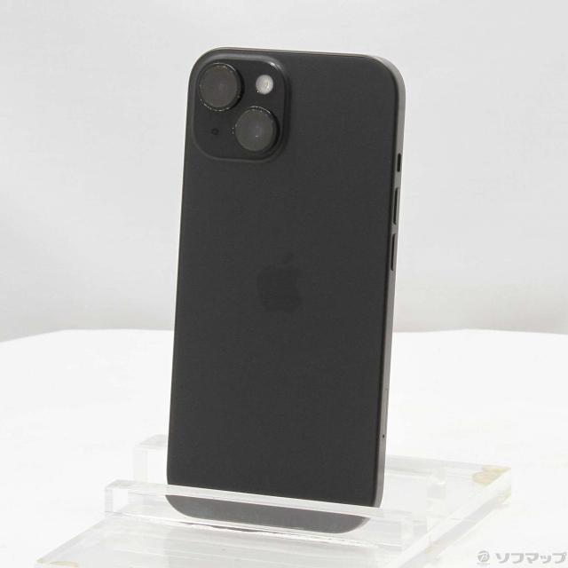 (中古)Apple iPhone15 128GB ブラック MTMH3J/A SIMフリー(258-ud)