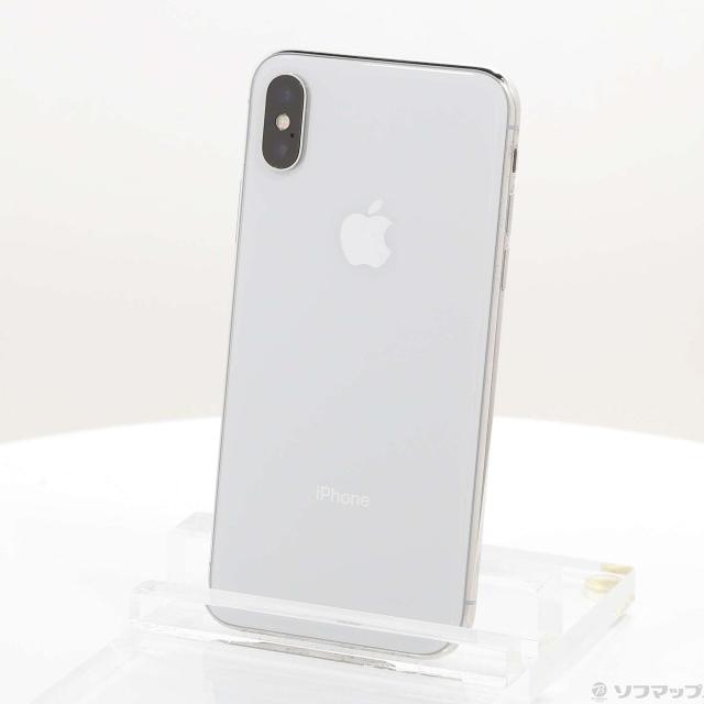 (中古)Apple iPhoneX 64GB シルバー NQAY2J/A SoftBank(344-ud)