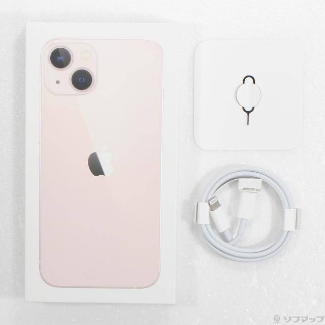 中古)Apple iPhone13 256GB ピンク MLNK3J/A SIMフリー(368-ud)