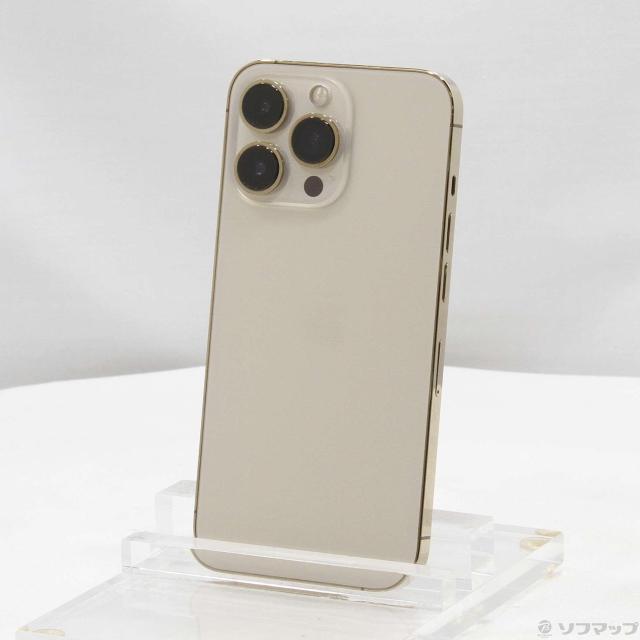 中古)Apple iPhone13 Pro 256GB ゴールド NLUQ3J/A SIMフリー(352-ud)